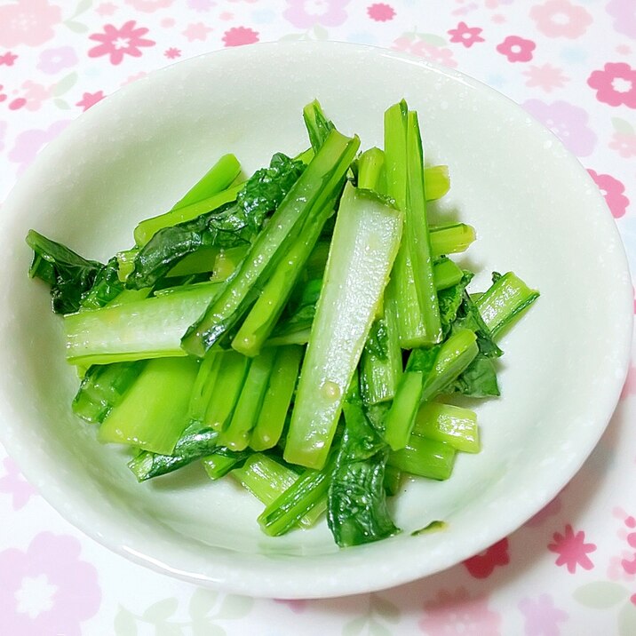 小松菜のにんにく炒め レシピ 作り方 By Aoi 楽天レシピ